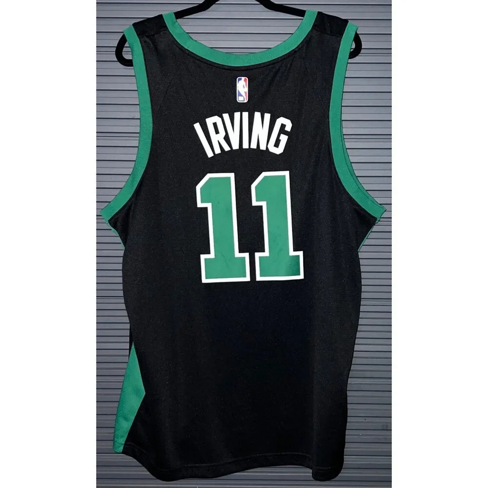 Nike Boston Celtics Kyrie Irving #11 Black Swingman Jersey Size 56 With NBA Auth